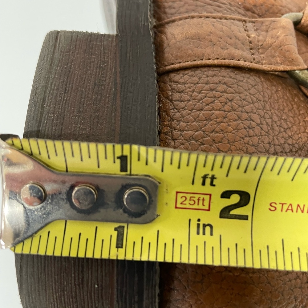 Luxe Cognac Riding Boots with Wrap-Around Straps - Picture 9 of 10